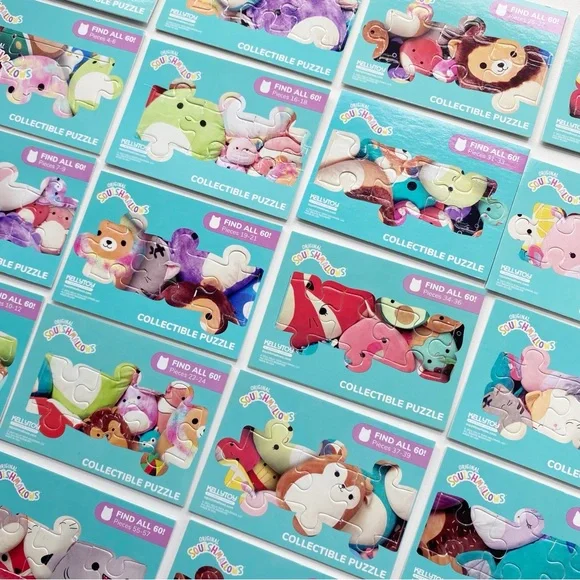 Squishmallow Trading Card Puzzle Card Lot - Picture 2 of 2